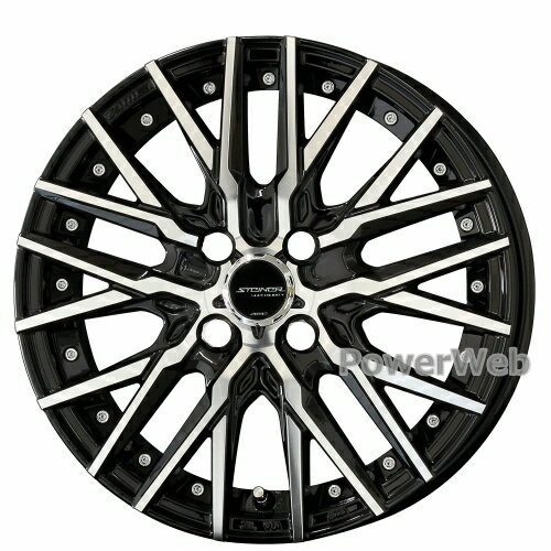 [ホイール1本(単品)] / KYOHO STEINER CVX / 14インチ×4.5J PCD：100 穴数：4 インセット：45 / ブラックポリッシュ