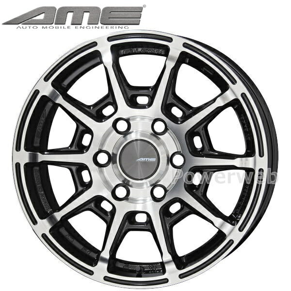 [ホイールのみ単品4本セット] GALERNA REFINO 16インチ×6.5J PCD：139.7 穴数：6 インセット：38 ブラックポリッシュ (BK/P) (ガレルナ レフィーノ) (KYOHO/共豊)