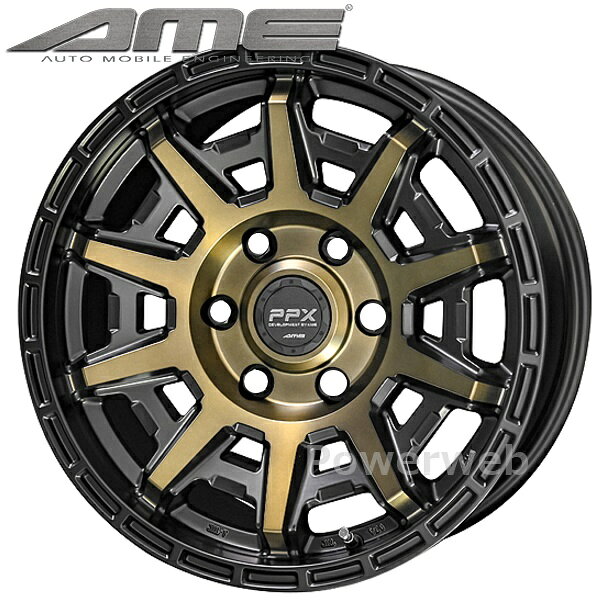 [ホイール1本(単品)] PPX D10X 15インチ×6.0J PCD：139.7 穴数：6 インセット：44 ブラックポリッシュ×マットブロンズクリア (KYOHO AME/共豊)