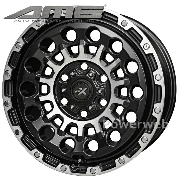 [ホイールのみ単品4本セット] PPX GX14 16インチ×6.5J PCD：139.7 穴数：6 インセット：44 マットブラック ポリッシュ (KYOHO AME/共豊)