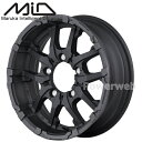 [ホイール1本(単品)] MID NITRO POWER M26 CROSSFANG 16インチ×5.5J PCD：139.7 穴数：5 インセット：20 ブラストブラック