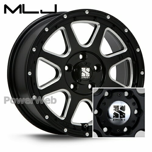 [ホイール1本(単品)] MLJ XTREME-J (エクストリーム J) 17インチ×7.5J PCD：139.7 穴数：6 インセット：25 グロスブラックミルド