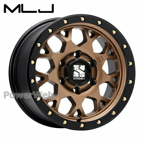 [ホイールのみ単品4本セット] MLJ XTREME-J XJ04 17インチ×8.0J PCD：139.7 穴数：6 インセット：20 マットブロンズ/ブラックリム