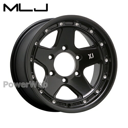樂天商城 - [ホイール1本(単品)] MLJ XTREME-J XJ05 16インチ×8.0J PCD：139.7 穴数：6 インセット：-8 サテンブラックミルド