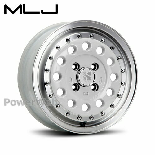 [ホイール1本(単品)] MLJ XTREME-J RUGGED (ラギッド) 14インチ×5.0J PCD：114.3 穴数：5 インセット：48 ホワイトポリッシュ
