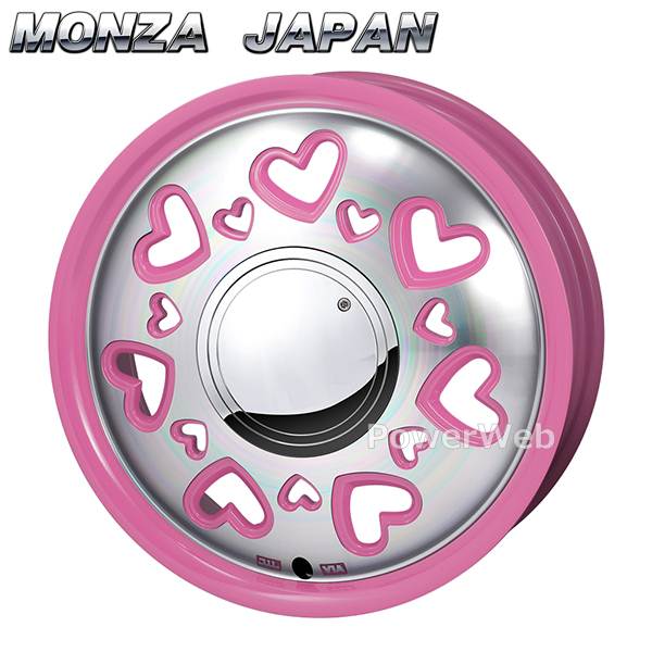 [ホイールのみ単品4本セット] MONZA JAPAN / K Quty (PIP) 14インチ×4.5J PCD：100 穴数：4 インセット：43