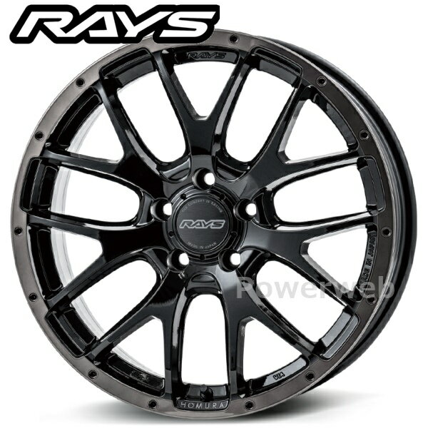 [ホイール1本(単品)] RAYS HOMURA 2x7FA BLACK CLEAR EDITION 16インチ×7.0J PCD：114.3 穴数：5 インセット：32 (BFJ)