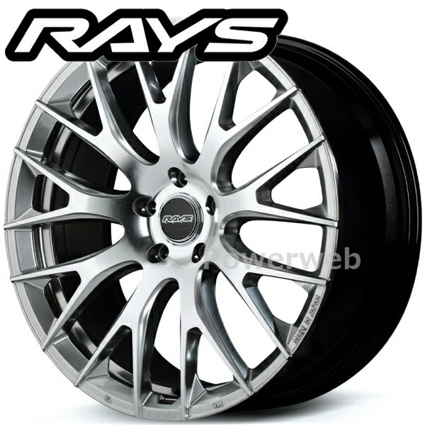 [ホイールのみ単品4本セット] RAYS HOMURA 2x9R 18インチ×7.5J PCD：112 穴数：5 インセット：38 DMC/サイドグレイスシルバー (QAJ) (レイズ ホムラ 2×9R)