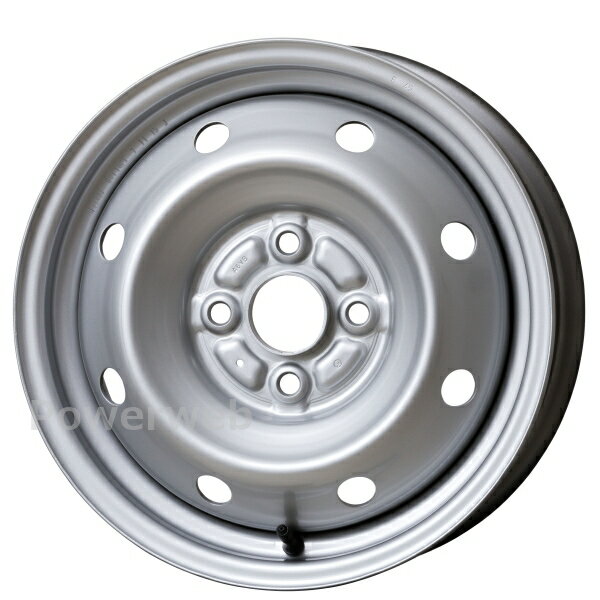 [ホイールのみ単品4本セット] TOPY 小型・乗用車 E45 14インチ×5.0J PCD：100 穴数：4 インセット：39 シルバー (S) トピー スチールホイール