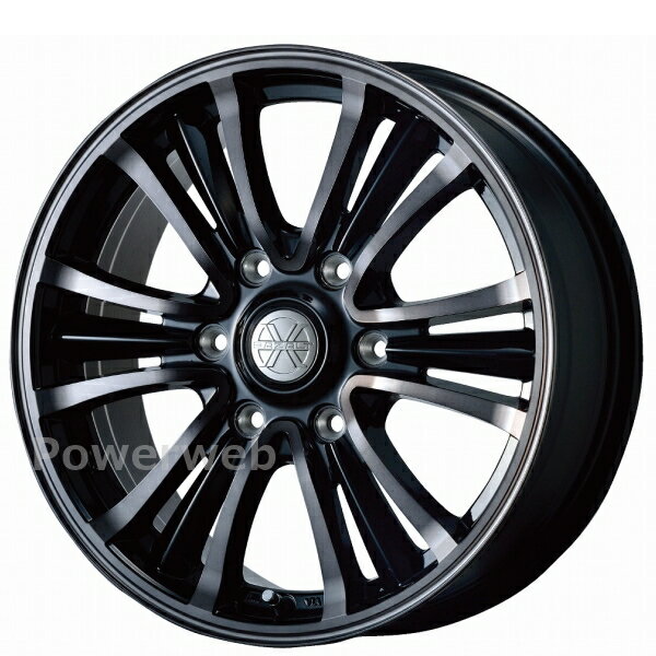 [ホイールのみ単品4本セット] TOPY BAZALT X TYPE2 17インチ×6.5J PCD：139.7 穴数：6 インセット：45 ピアノブラックブラッククリア (PB/BC) トピー バザルトエックス