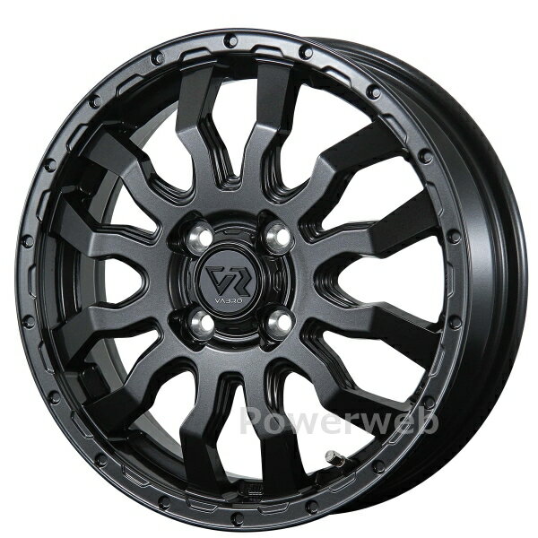 [ホイール1本(単品)] TOPY VABRO RR-01 14インチ×4.5J PCD：100 穴数：4 インセット：45 ガンメタ (GM) トピー [ホイール1本]