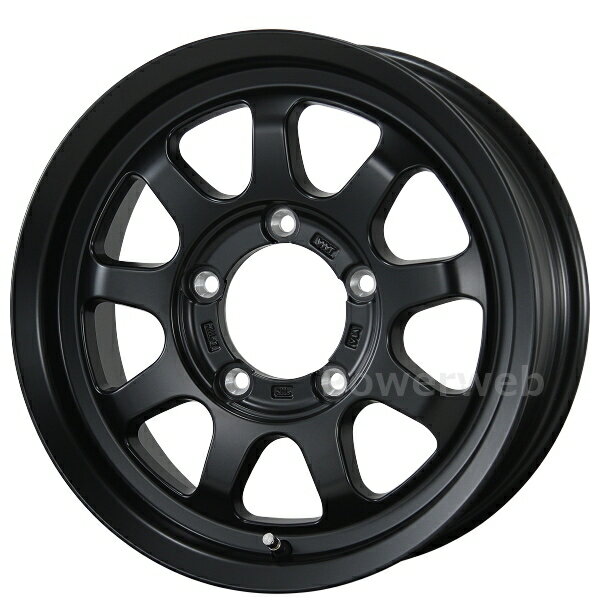 Rakuten - [ホイールのみ単品4本セット] TOPY BLOWS rov.9 16インチ×5.5J PCD：139.7 穴数：5 インセット：22 マットブラック (MB) トピー ブロウズ
