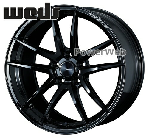[ホイール1本(単品)] WedsSport / RN-55M 19インチ×8.0J PCD：112 穴数：5 インセット：48 グロスブラック (GBK)