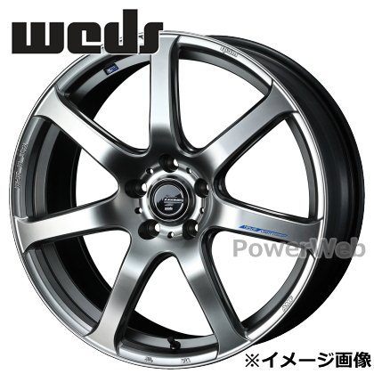 [ホイールのみ単品4本セット] LEONIS NAVIA 07 (レオニス ナヴィア 07) 18インチ×7.0J PCD：114.3 穴数：5 インセット：53 ハイパーシルバーブラック (HSB) Weds