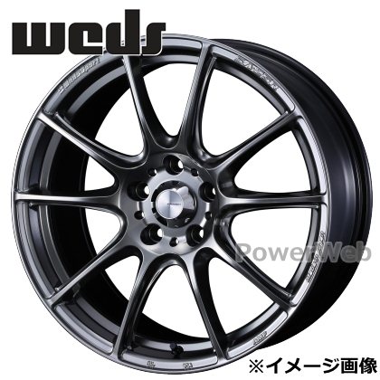 [ホイール1本(単品)] WedsSport SA25R (SA-25R) 18インチ×8.0J PCD：114.3 穴数：5 インセット：45 プラチナシルバーブラック (PSB) Weds