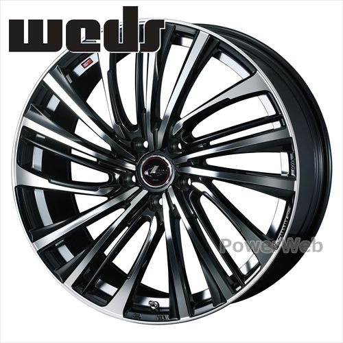 [ホイールのみ単品4本セット] LEONIS FS (レオニス FS) 18インチ×8.0J PCD：114.3 穴数：5 インセット：42 パールブラック/ミラーカット (PBMC) Weds