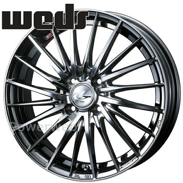 [ホイール1本(単品)] Weds LEONIS FR 17インチ×6.5J PCD：100 穴数：4 インセット：42 ブラックメタルコート/ミラーカット (BMCMC)