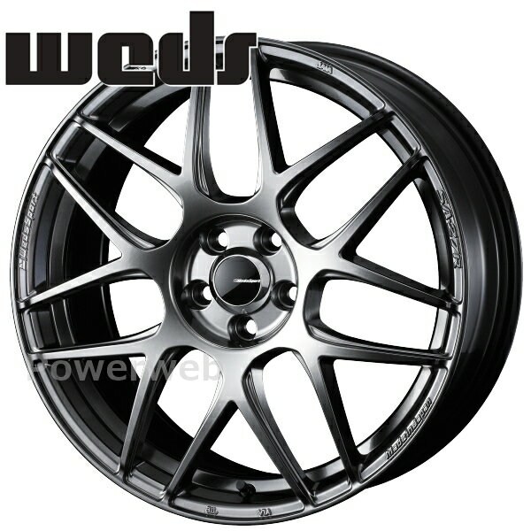[ホイール1本(単品)] WedsSport SA-27R 16インチ×6.5J PCD：100 穴数：4 インセット：50 プラチナシルバーブラック (PSB)