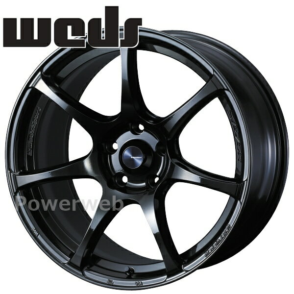 [ホイールのみ単品4本セット] WedsSport SA-75R 18インチ×8.0J PCD：114.3 穴数：5 インセット：42 ハイパーブラッククリア2 (HBC2)
