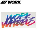 [240125] WORK (ワーク) [WORK WHEELS] ホログラムステッカー 2LINE 150mm オーロラ