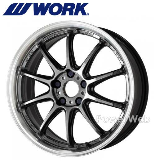 [ホイール1本(単品)] WORK EMOTION ZR10 17インチ×7.0J PCD：100 穴数：4 インセット：53 (セミテーパー) グリミットブラックダイヤカットリム (GTKRC)