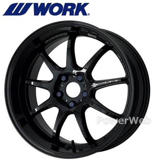 [ホイール1本(単品)] WORK EMOTION D9R 18インチ×9.5J PCD：114.3 穴数：5 インセット：38 ブラック (BLK)
