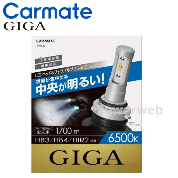 GIGA (����) BW542 LED �إåɥ饤��&�ե������� E3400 HB3 HB4 HIR2 6500K