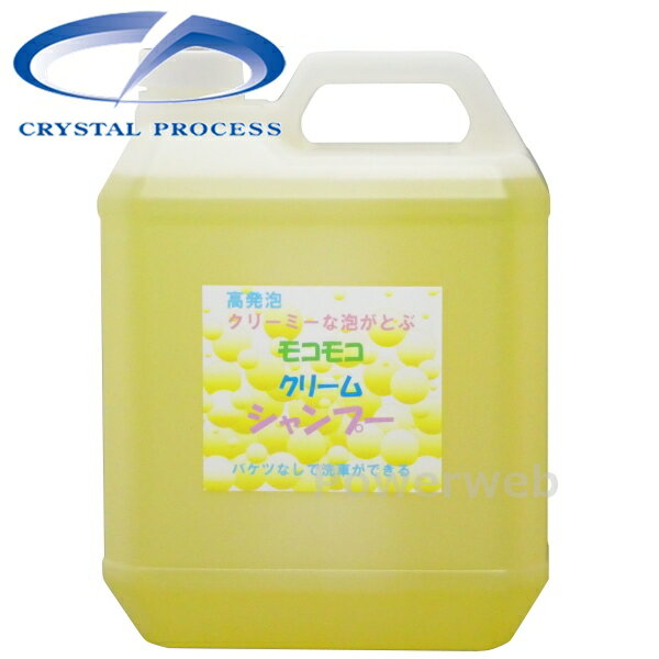 Car Shampoo - CRYSTAL PROCESS モコモコクリームシャンプー 4L E02400