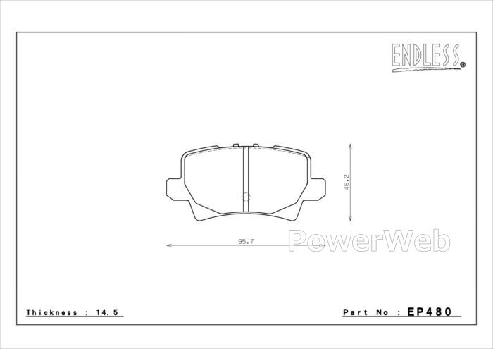 [EP406/EP480] ENDLESS MX72 セット 車種限定フロント/リア前後セット ホンダ シビック FN2 (TYPE-R ユーロ)