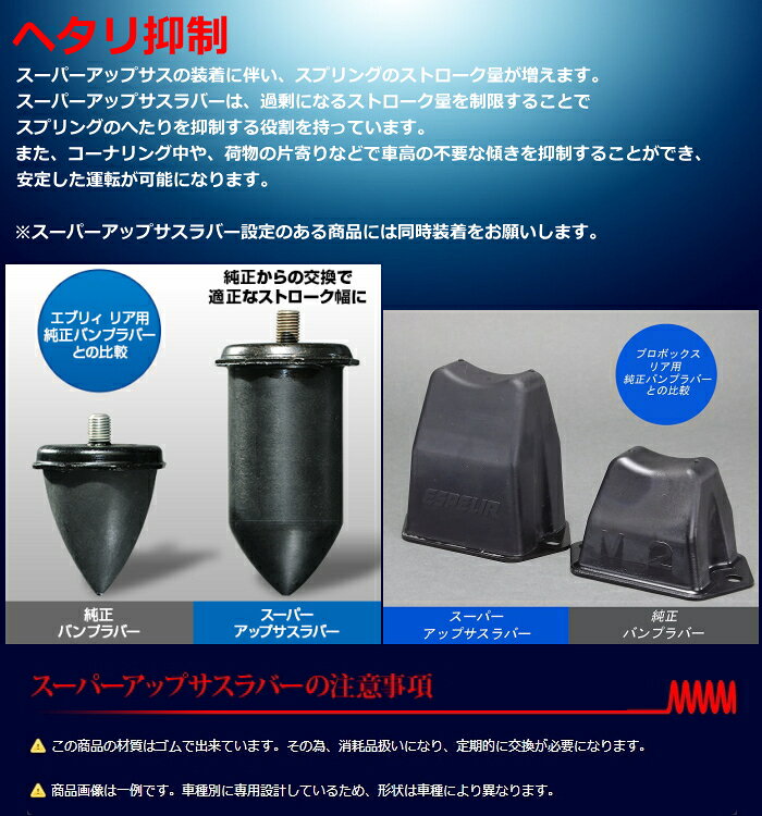 ESPELIR スーパーアップサスラバー フロント左右セット BR-5582F トヨタ ヴェルフ...