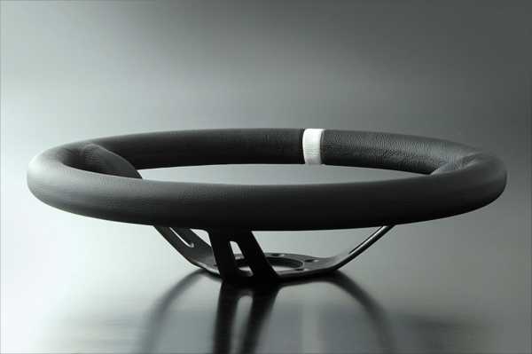 MOMO FULL SPEED 348D 90mm DEEP ホワイトトップ ブラックレザー/ブラックスポーク ステアリング (モモ フルスピード)