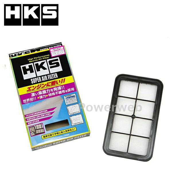 HKS 70017-AS102 スーパーエアフィルター スズキ ワゴンRソリオ MA64S K10A 00/12-10/11 SUPER AIR FILTER