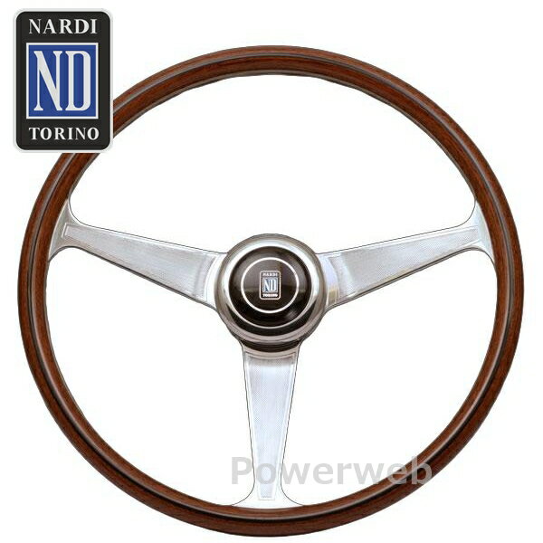 NARDI (ナルディ) 00301008 ANNI'60 ウッド&ポリッシュスポーク 380mm SPECIAL ステアリング 【正規品】