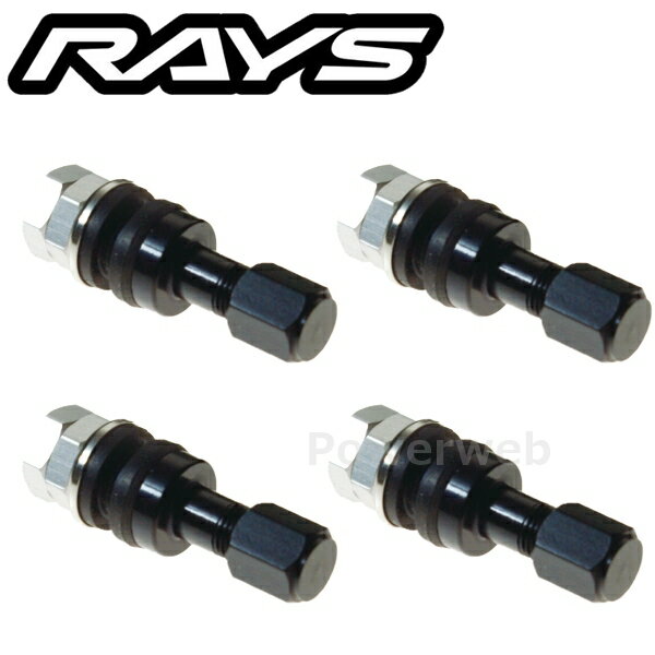 RAYS No.21 INSIDE ALUMINUM AIR VALVE BK �����Х�� 4�ĥ��å� 65050000035BK [�᡼����]