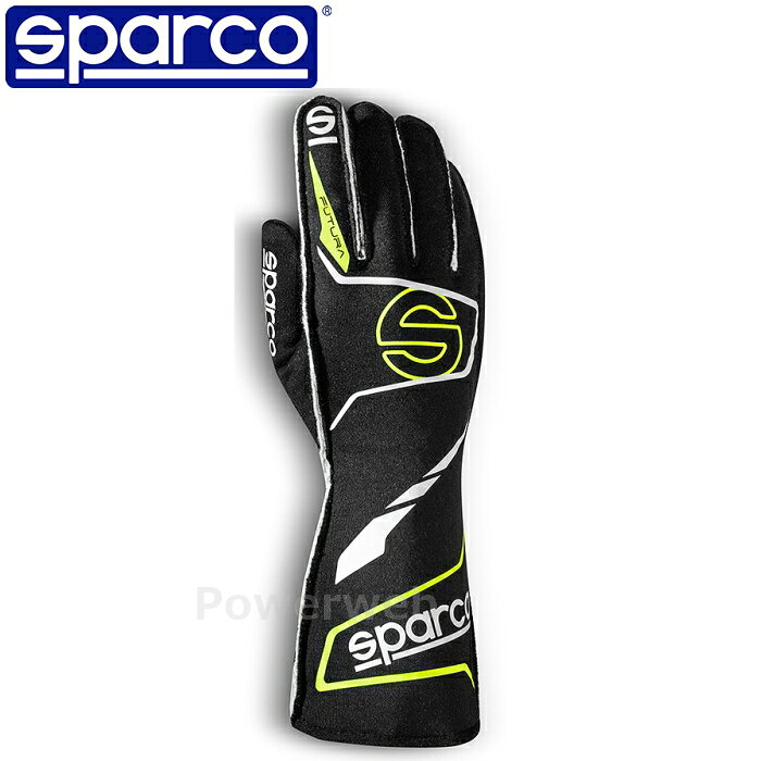 樂天商城 - SPARCO FUTURA (フツーラ) レーシンググローブ 00136511NRGF ブラック/イエロー(NRGF) L(11) 認証：FIA 8856-2018 スパルコ