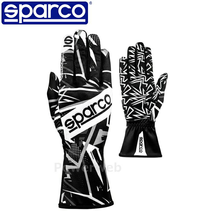 SPARCO K-ROOKIE (Kルーキー) レーシングカートグローブ BKG0001B0K06010 ブラック/ホワイト(K06) M(10) スパルコ 