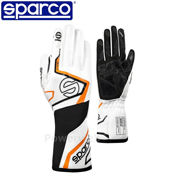 SPARCO K-TIDE (Kタイド プラス) レーシングカートグローブ BKG0002B0W17008 ホワイト(W17) XS(08) 認証：FIA 8877-2022 スパルコ