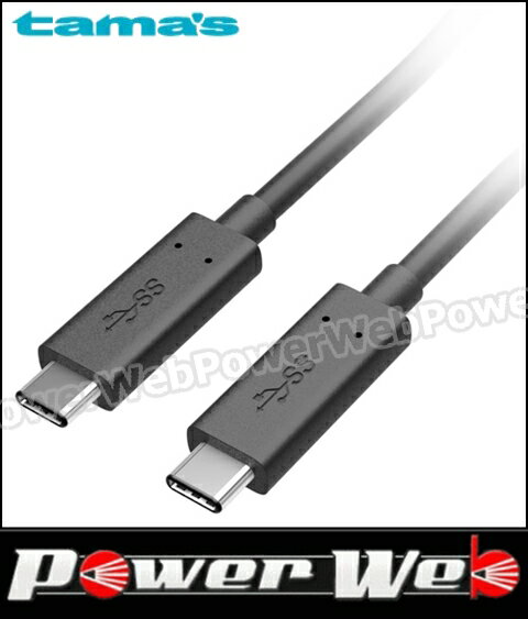 tama's(多摩電子工業) TH62CC20K USB3.1 G1 Type-Cケーブル 2m ブラック 【代金引換不可商品】