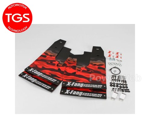 TGS/X-Fang [M40302-C カモフラージュ レッド] マッドフラップ カモフラージュパターン デリカD:5 中期(19.02-25.10)専用(3DA-CV1W)