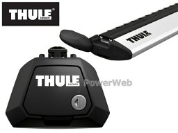 THULE [フット:710410 ウイングバーEVO シルバー:7112] GM/シボレー キャプティバ 2013～ ベースキャリアセット 1台分