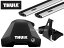 THULE [フット:7205 ウイングバーエッジ シルバー:7215/7214 キット:KIT5175] ホンダ ヴェゼル ルーフレール無車 H25/12～ RU1,RU2,RU3,RU4 ベースキャリアセット 1台分