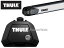 THULE [フット:710410 スライドバー:891] ランドローバー フリーランダー2 ルーフレール付車 2007～ ベ..