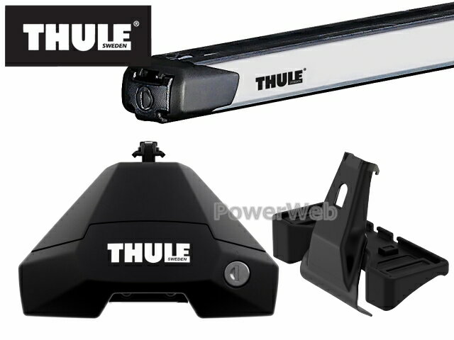 THULE [フット:7105 スライドバー:891 キット:KIT5006] BMW MINI MINIクラブマン ルーフレール無車 2015〜 ベースキャリアセット 1台分