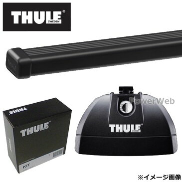 THULE(スーリー) フット:753+バー:7122+キット:3083 メルセデス Cクラス クーペ ガラスルーフ 年式:2011〜 主要形式:204# ベースキャリアセット