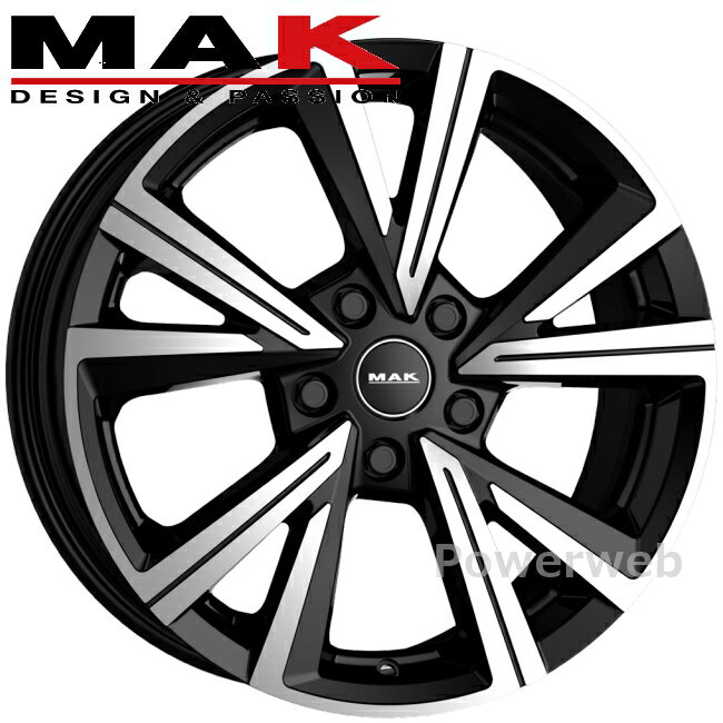 MAK QVARZ 18インチ 8.0J PCD:112 穴数:5 inset:44 ブラックミラー QV8018544112BM マック クバーズ 阿部商会 [ホイール4本セット]