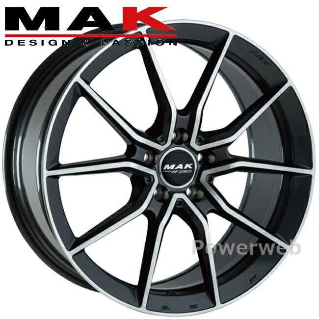MAK ARGENTO FF 18インチ 7.5J PCD:112 穴数:5 inset:35 ガンメタリックミラー ARFF7518535112GM マック アルジェント エフエフ 阿部商会 [ホイール4本セット]