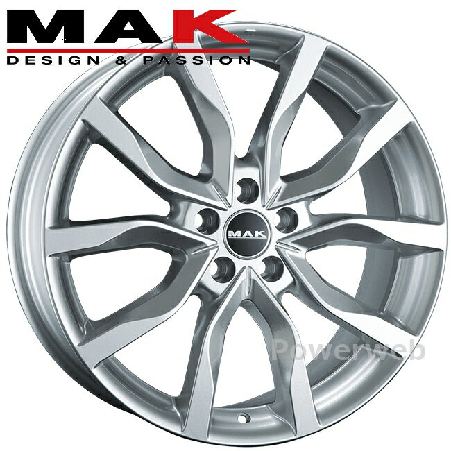 MAK HIGHLANDS 18インチ 7.5J PCD:108 穴数:5 inset:45 シルバー HL7518545108S マック ハイランズ 阿部商会 [ホイール4本セット]