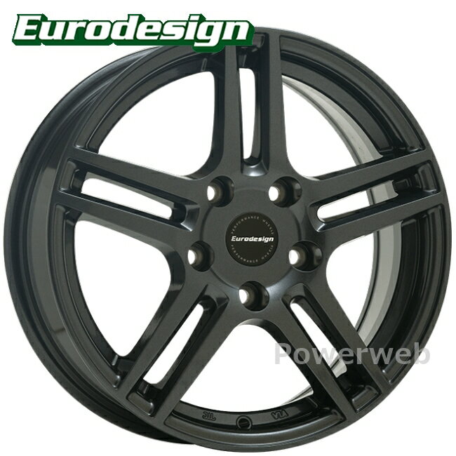 Eurodesign EIGER 17インチ 7.0J PCD:108 穴数:5 inset:50 ガンメタリック+マシニング EE7017550108T634 ユーロデザイン アイガー 阿部商会 [ホイール4本セット]