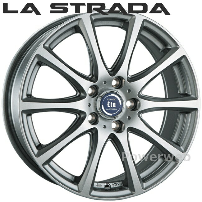 LA STRADA TIRADO ETA 13インチ 5.0J PCD:114.3 穴数:5 inset:45 ハイライトシルバー LETA350K45HS ラ ストラーダ ティラード イータ 阿部商会 [ホイール4本セット]