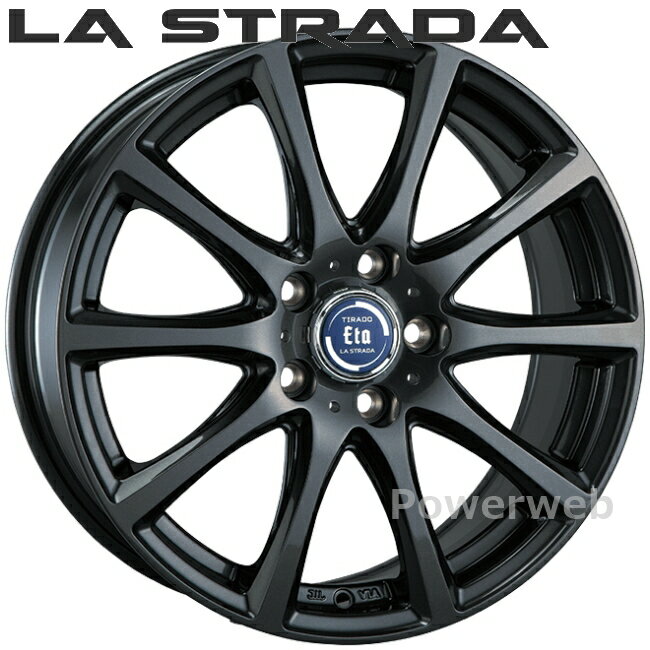 LA STRADA TIRADO ETA 15インチ 6.0J PCD:100 穴数:5 inset:45 トヨタ純正平座仕様 グラファイト グレー LETA560CK45GGT ラ ストラーダ ティラード イータ 阿部商会 [ホイール4本セット]